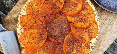 Winterse Kaki cheesecake